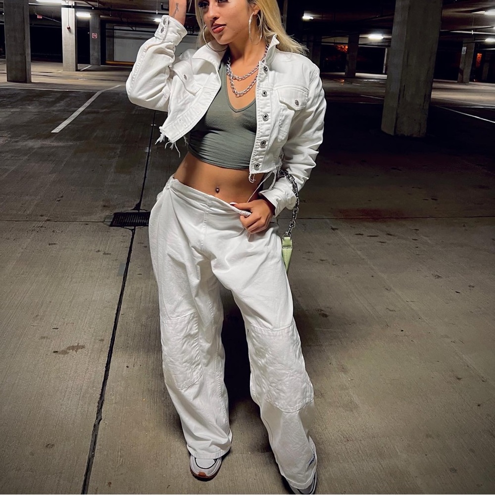 Cropped Denim Jacket - image 2